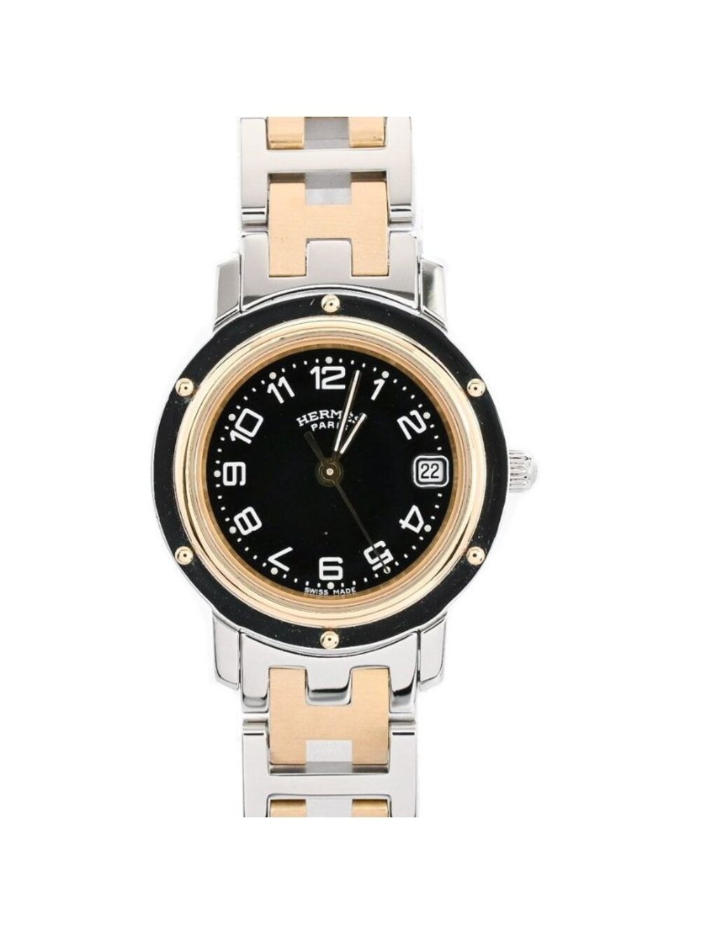 Hermes Watch Clipper Gold